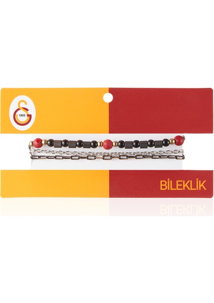 GS Store Galatasaray Doğal Taş (Oniks-Hematit) Bileklik U241253