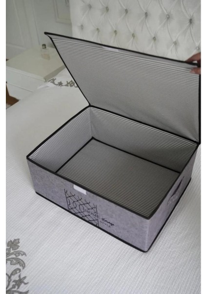 Tekno Trust Keçe Kapaklı Baza Hurcu, Çok Amaçlı Düzenleyici Organizer Kapaklı Kutu 50X40X19 cm fiyatları