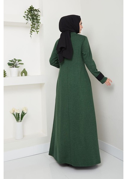 Kadın Giyim Moda Tesettür Ferace Kışlık 2319