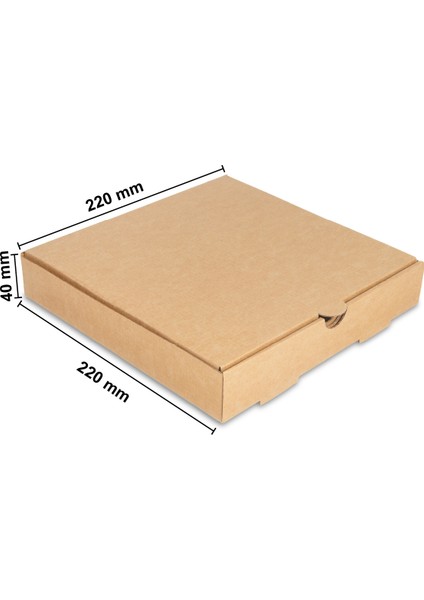 22 cm Pizza Kutusu 50 Adet