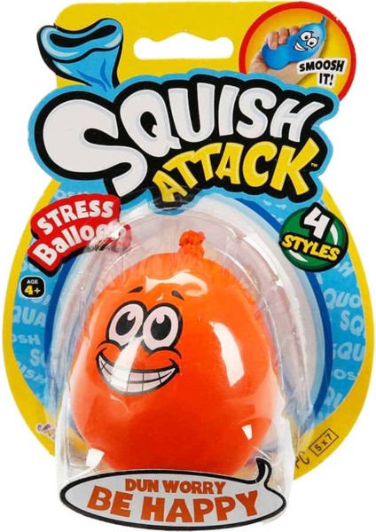 Squish Attack Stres Balonu Renkli ve Yumuşacık Stres Avcısı