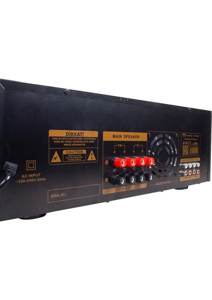 MV-1232 2X80 Watt Usb-Sd-Bluetooth Balans Trafosuz Amplifaktör