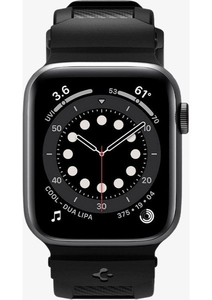 Apple Watch 49mm Ultra 2/1 - 46mm Seri 10 - 45mm Seri 9/8/7 - 44mm Seri SE2/SE/6/5/4 Kordon Kayış Rugged Band Matte Black - AMP02854