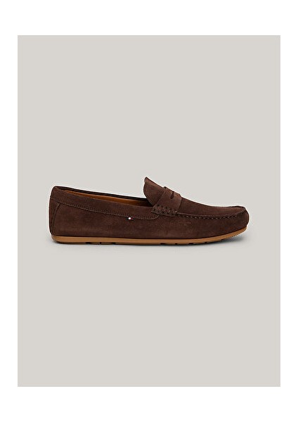 Tommy Hilfiger Erkek Casual Hilfiger Süet Loafer