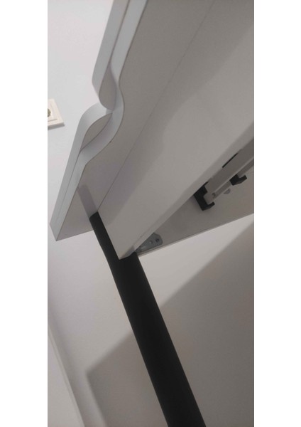 Yanlardan Açılır Büyüyen Yemek Masası Beyaz 65X100CM Sadece Masa Fiyatıdır