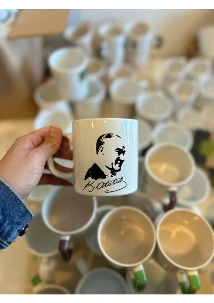Atatürk Baskılı Kupa Bardak
