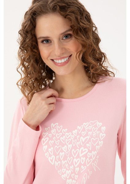 Kadın Pembe Pijama Takım 50303414-VR041