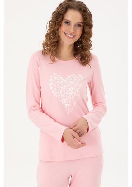 Kadın Pembe Pijama Takım 50303414-VR041