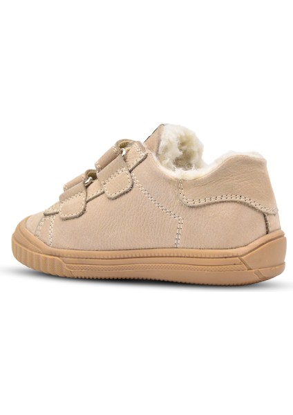 Pearl Çift Cırtlı Deri Içi Kürklü Unisex Ayakkabı Bej modelleri