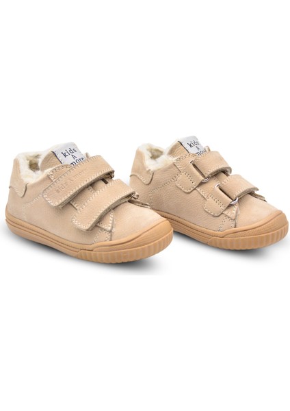 Pearl Çift Cırtlı Deri Içi Kürklü Unisex Ayakkabı Bej indirimleri