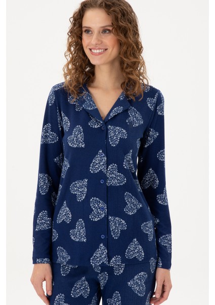 Kadın Lacivert Pijama Takım 50302757-VR033 modelleri