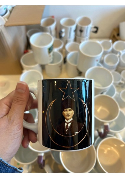 Atatürk Baskılı Kupa Bardak