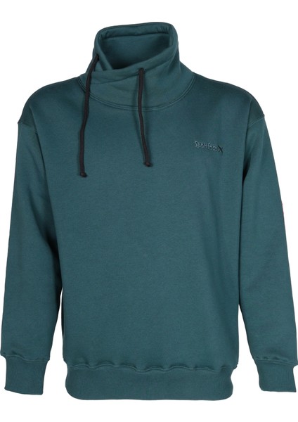 SF-SW01 3 Iplik Şal Yaka Sweatshirt