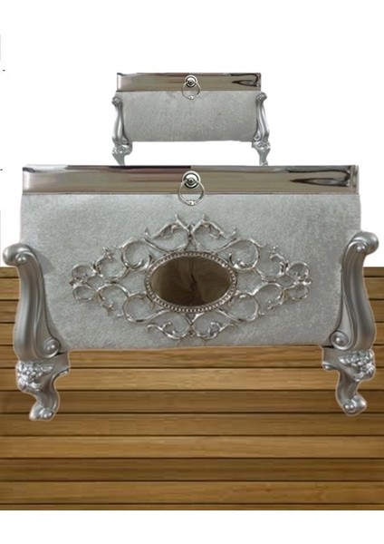 Sandık Nişan Bohça Damat Gelin Sandığı 2'li 0657