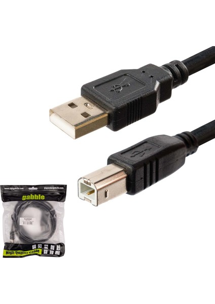 GAB-YK05 USB Yazıcı Kablosu 5mt