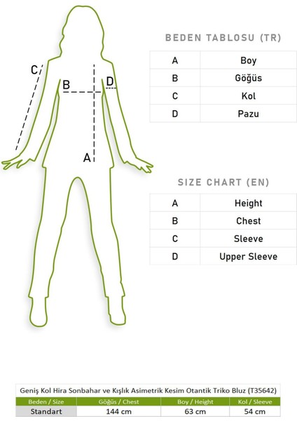 Geniş Kol Hira Sonbahar ve Kışlık Asimetrik Kesim Otantik Triko Bluz Füme Fm indirimleri