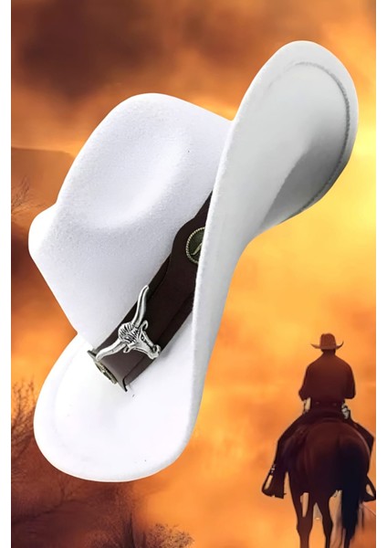 Kovboy Fötr Şapka Kovboy Şapkası Kovboy Şapka