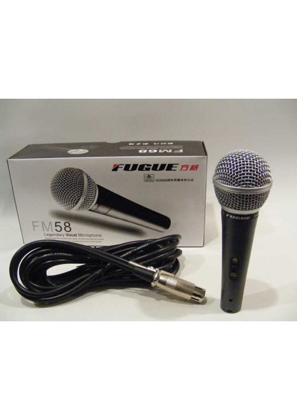 Fm-58 Mikrofon Kablolu Dinamik Tek Yönlü 600 Ohm