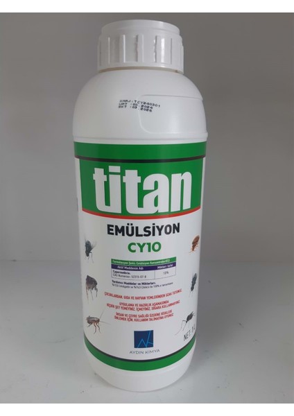 Titan Emülsiyon CY10 Kokulu Haşere Öldürücü | 500 ml