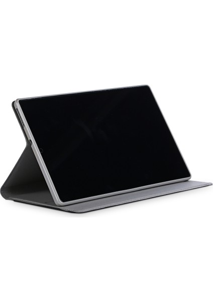 Lenovo Tab M10 Plus Mermer Kumaş Dokulu Deri Kılıf Için (Yurt Dışından)