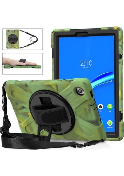 Lenovo Tab M10 Plus TB-X606F Darbeye Dayanıklı Silikon + Pc Kılıfı Için (Yurt Dışından)