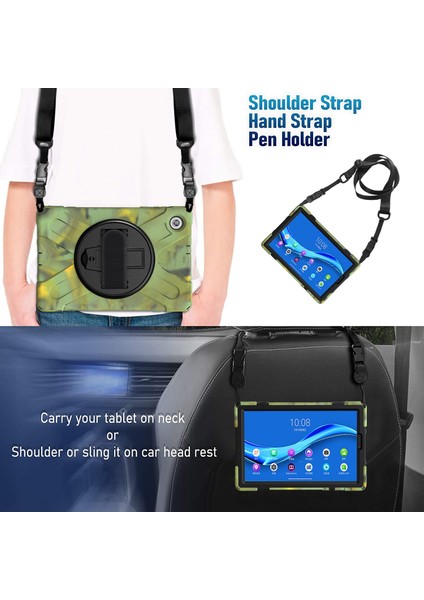 Lenovo Tab M10 Plus TB-X606F Darbeye Dayanıklı Silikon + Pc Kılıfı Için (Yurt Dışından) indirimleri