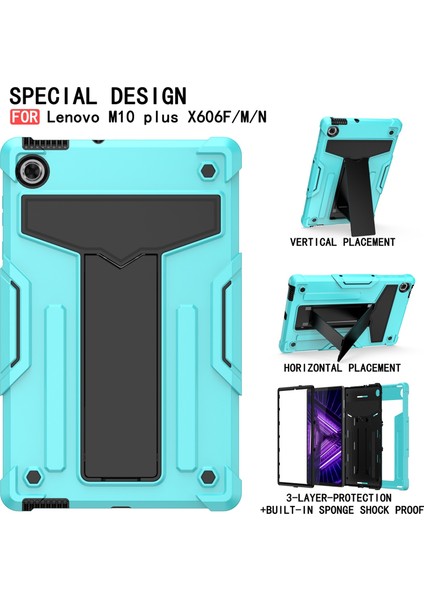 Lenovo M10 Plus TB-X606F Için Pc + Silikon Kılıf (Yurt Dışından) fiyatları