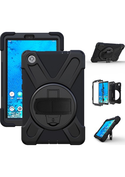 Lenovo Tab M8 Için Silikon + Pc Kılıfı (Yurt Dışından)