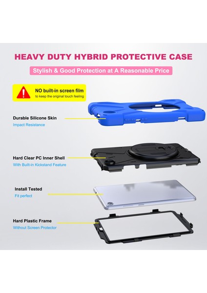 Lenovo Tab M8 Için Silikon + Pc Kılıfı (Yurt Dışından) indirimleri