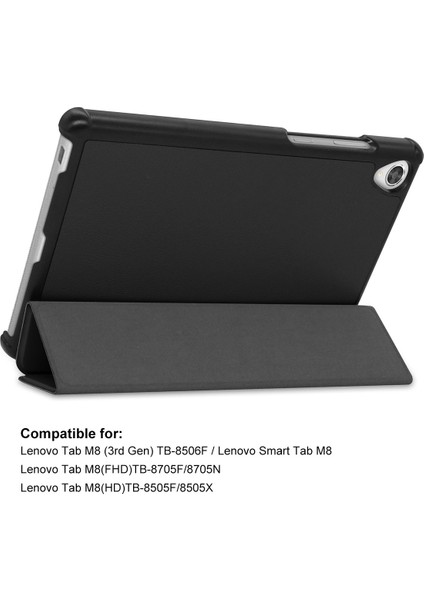 Lenovo Tab M8 1/2/3 Enkay Pu Deri Standlı Kılıf (Yurt Dışından)