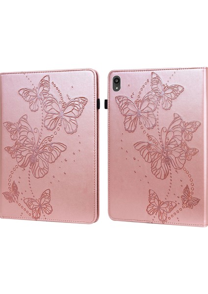 Lenovo Tab P11 Plus Için Kabartmalı Desenli Pu Kılıf (Yurt Dışından)