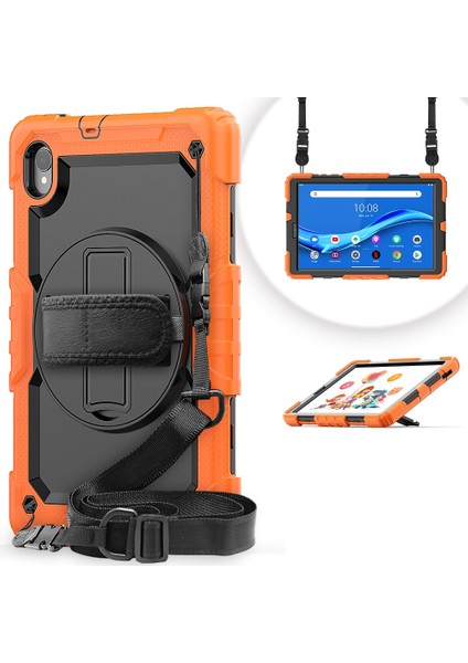 Lenovo Tab M10 Hd TB-X306X Için Silikon + Pc Tablet Kılıfı (Yurt Dışından)