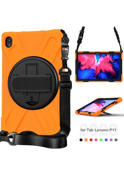 Lenovo Tab P11 TB-J606F Için Darbeye Dayanıklı Silikon + Pc Kılıfı (Yurt Dışından) modelleri