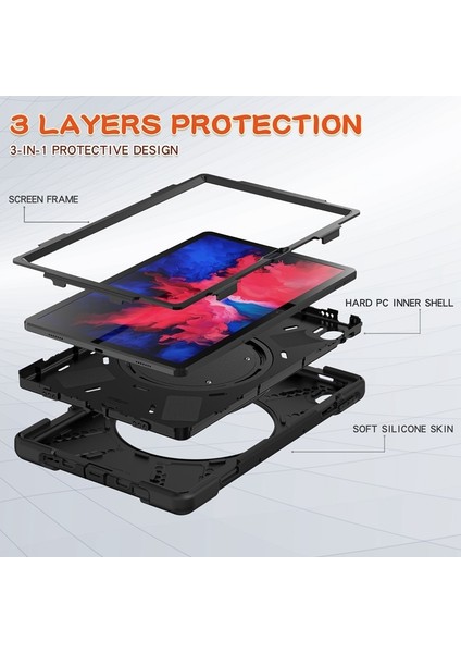 Silikon + Pc Kılıfı Lenovo Xiaoxin Pad 11 / Pad 11 Plus 2021 / Pad 2022 (Yurt Dışından)