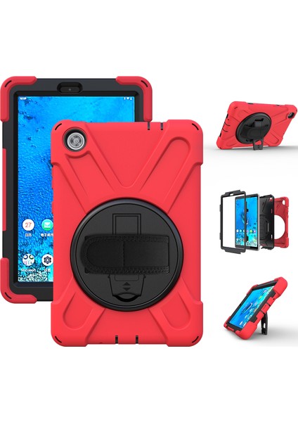 Lenovo Tab M8 Için Silikon + Pc Kılıfı (Yurt Dışından)