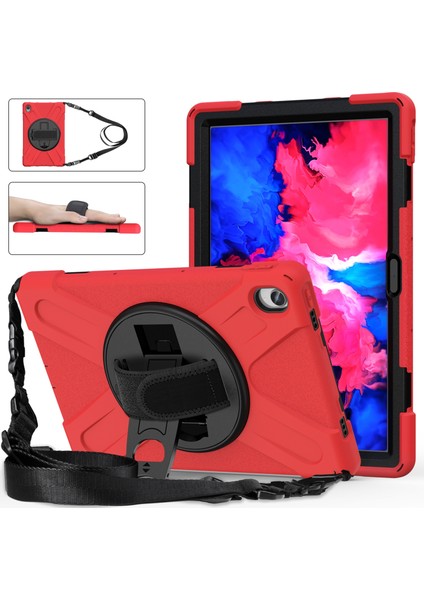 Lenovo Tab P11 TB-J606F Için Darbeye Dayanıklı Silikon + Pc Kılıfı (Yurt Dışından)