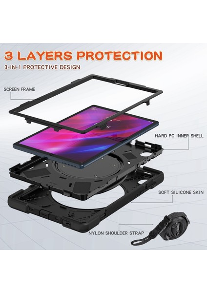 Lenovo Tab K10 / M10 Plus Için Silikon + Pc Kılıfı (Yurt Dışından) indirimleri