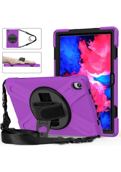 Lenovo Tab P11 TB-J606F Için Darbeye Dayanıklı Silikon + Pc Kılıfı (Yurt Dışından)