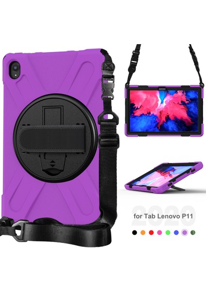 Lenovo Tab P11 TB-J606F Için Darbeye Dayanıklı Silikon + Pc Kılıfı (Yurt Dışından) modelleri