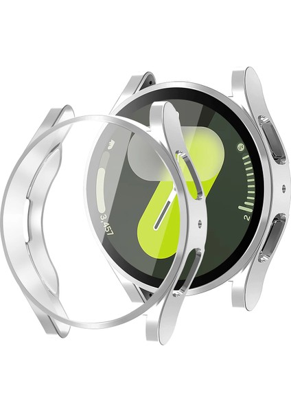 Samsung Galaxy Watch 7 40MM ile Uyumlu Kasa ve Ekran Koruyucu 360 Tam Koruma Silikon Kılıf