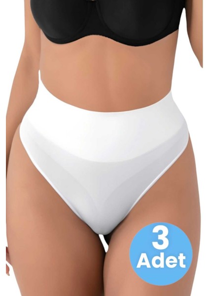 Kadın Dikişsiz Alt Karın Toparlayıcı String Külot Korse 3'lü Set fiyatları