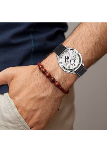 Huawei Watch Gt 3 Active (46MM) Ile Uyumlu Kordon Dikiş Desenli 22 mm Jazzy Spor Kayış indirimleri