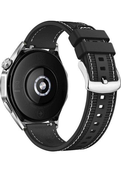 Huawei Watch Gt 3 Classic (46MM) ile Uyumlu Kordon Dikiş Desenli 22 mm Jazzy Spor Kayış fiyatları