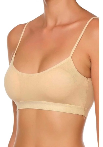 Kadın Ince Askılı Pedli Büstiyer Yarım Atlet Sütyen 3'lü Set fiyatları