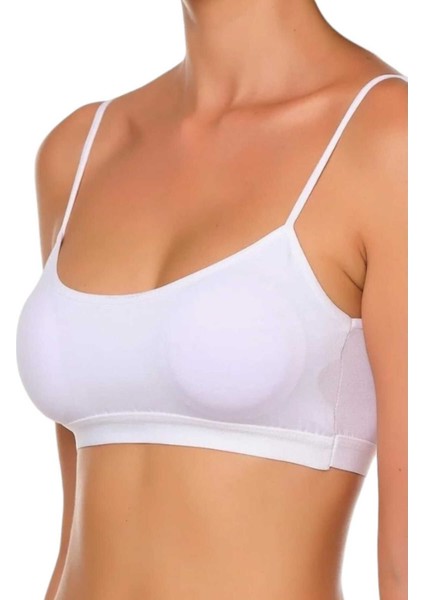 Kadın Ince Askılı Pedli Büstiyer Yarım Atlet Sütyen 3'lü Set fiyatları