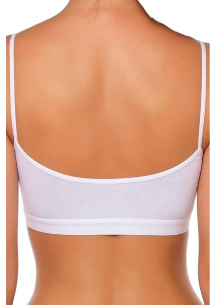 Kadın Ince Askılı Pedli Büstiyer Yarım Atlet Sütyen 3'lü Set modelleri