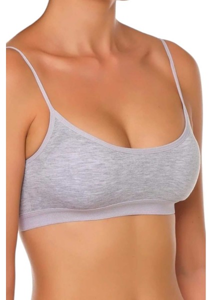 Kadın Ince Askılı Pedli Büstiyer Yarım Atlet Sütyen 3'lü Set fırsatları