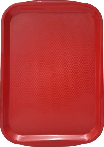 Büyük Boy Kırmızı Plastik Servis Tepsisi Kırılmaz Lokanta Büfe Fast Food Kullanım ( 53 X37 Cm) fiyatları