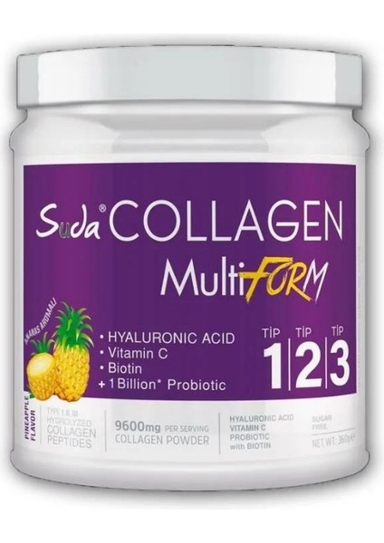 Suda Collagen multiform Ananas Aromalı 360 Gr