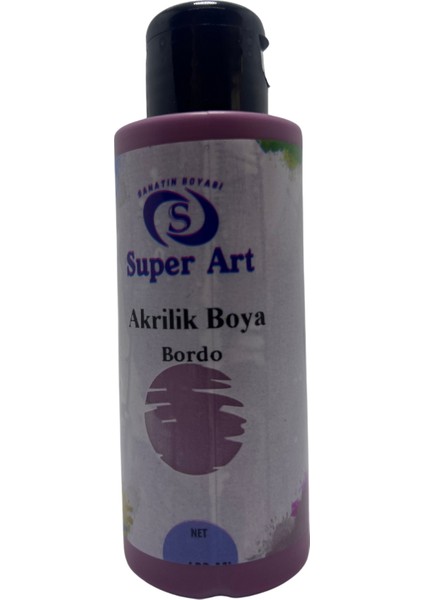 Superart Akrilik Boya Bordo